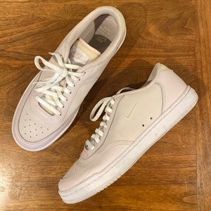 Nike shoes! Worn twice. Light rose pink with tan backtab and white laces.